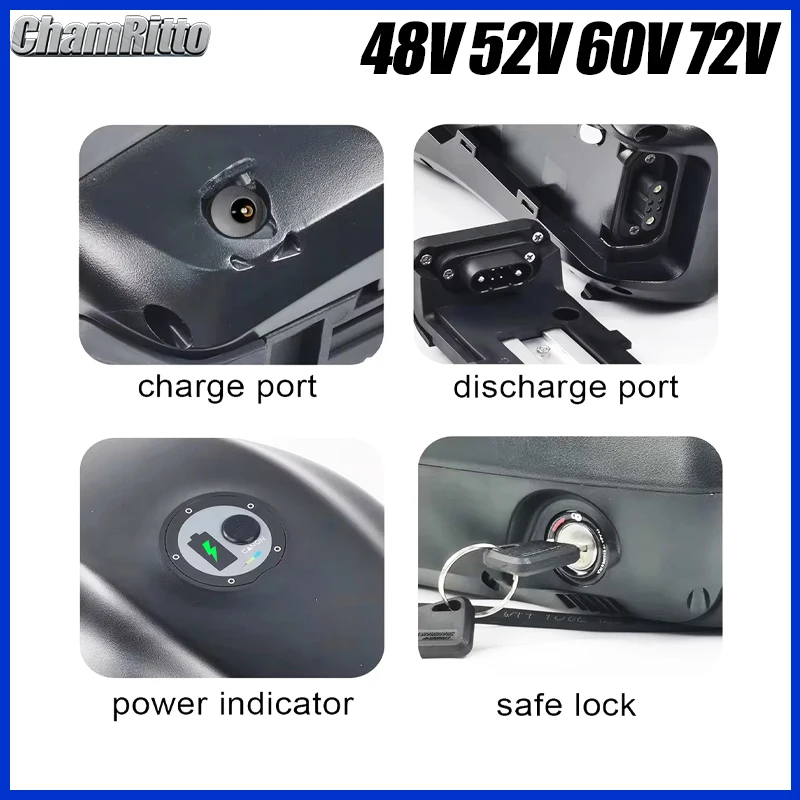 48V 50Ah 52V 35Ah 60V 40AH 72V - 72V 50Ah 21700 Lithium Battery ulasan dan harga