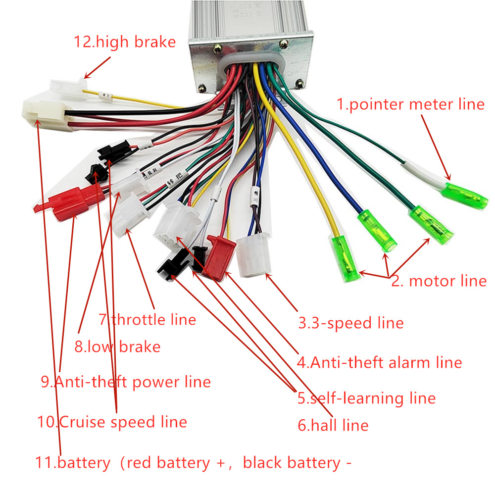 36V/48V 350W e-bike Brushless  - Kelly Kls7230S Controller ulasan dan harga