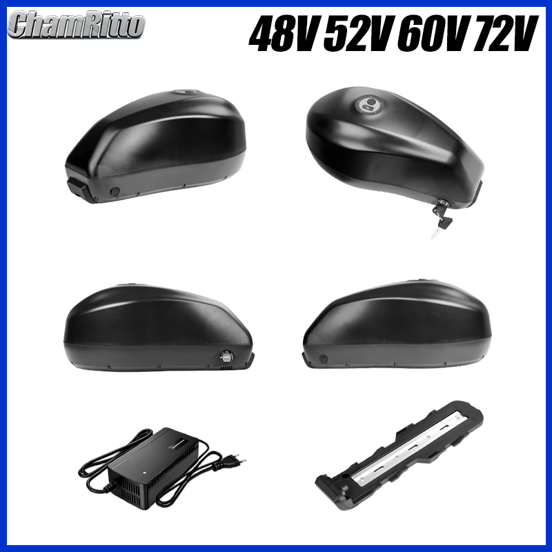 E Bike 48V 72V Down tube Batte - 72V 50Ah 21700 Lithium Battery ulasan dan harga