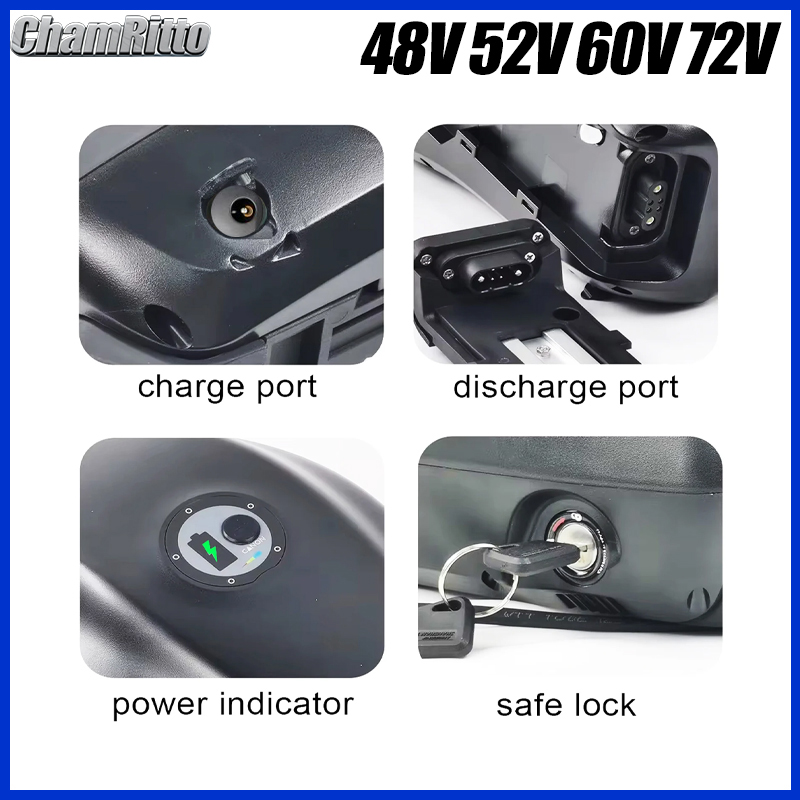 E Bike 48V 72V Down tube Batte - 72V 50Ah 21700 Lithium Battery ulasan dan harga