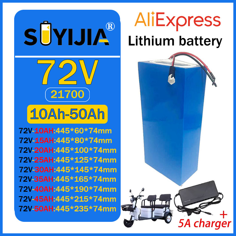 72V 50Ah 45Ah 20Ah 25Ah 30Ah 3 - 72V 50Ah 21700 Lithium Battery ulasan dan harga